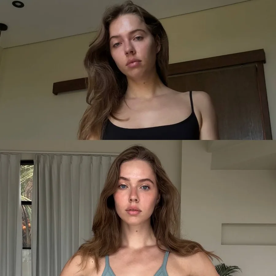 До и после · лицо и плечи